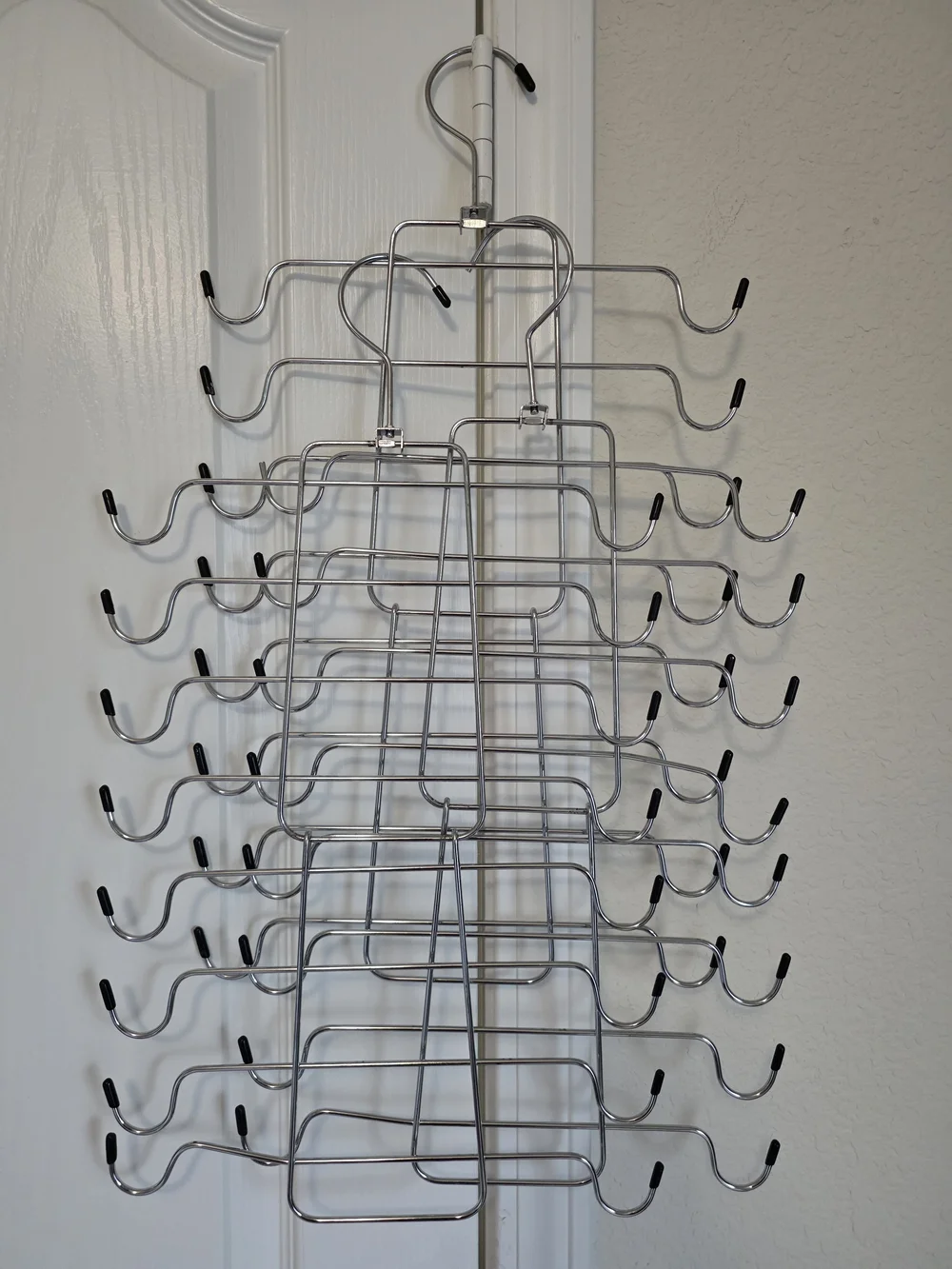 Chrome Multi-Tier Hanging Organizer Rack - Silver